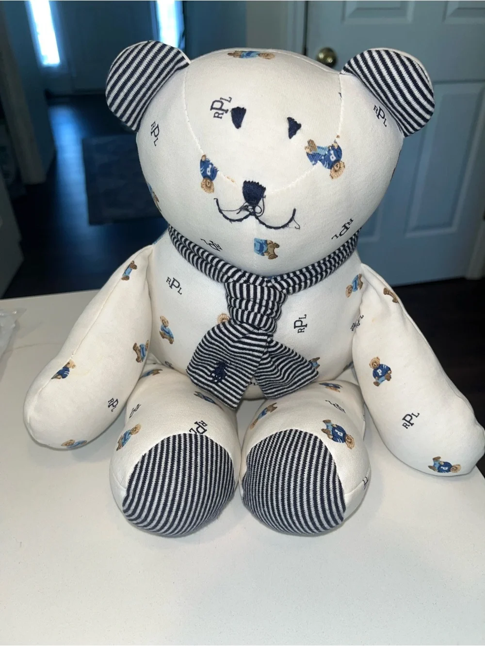 Ralph Lauren Baby Blanket 15” Bear